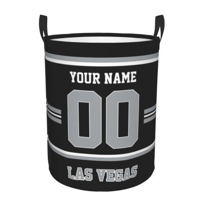 Custom Las Vegas Laundry Hamper Personalized Laundry Basket Customized Name And Number Collapsible Storage Basket for Bedroom Bathroom Living Room Gifts