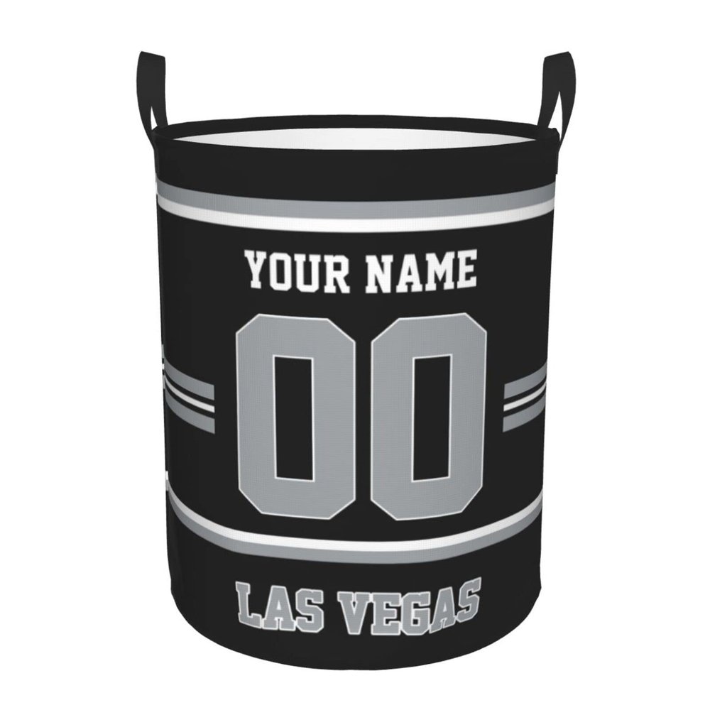 Custom Las Vegas Laundry Hamper Personalized Laundry Basket Customized Name And Number Collapsible Storage Basket for Bedroom Bathroom Living Room Gifts