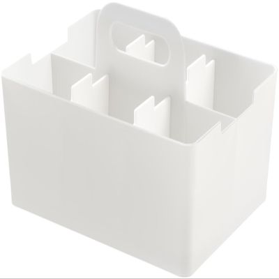 JEJ Astage Storage Box, Desk Tote, Mini Desk Organizer, White, Stackable, Made in Japan, Width 8.5 x Depth 6.4 x Height 5.7 inches (21.5 x 16.3 x 14.5 cm)