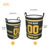 Custom Green Bay Laundry Hamper Personalized Laundry Basket Customized Name And Number Collapsible Storage Basket for Bedroom Bathroom Living Room Gifts view 4