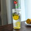 6Pcs Silicone Straw Cover, Reusable Silicone Straw Toppers, Splash Proof Straw Tips, Drinking Straw Tips Lids, Dust Proof Straw Tip Covers for 7-8 mm Straws (Fruit Style) view 3