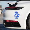 Baby on Board Stickers for Cars, Nouiroy Double Side Visibility Love Feet Baby in Car Decals and Stickers Cute Car Window Bumper Safety Warning Sign Waterproof Auto Vinyl Sticker (Blue) view 1