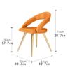 LIOONS Comfort Office Chair Office Chair Comfortable Casual Dining Chair Hollow Back Design Desk Chair for Home Study Computer Chair Executive Chairs Firm Seat Cushion view 3