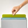 Joseph Joseph Duo 3-Piece Colour Coded Chopping Board Set with Slimline case for organised Storage, Opal view 4