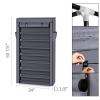 Kcelarec Shoe Rack Organizer Tall Shoe Rack for Closet Entryway 10 Tier Non-Woven Cover Shoe Shelf Free Standing Shoe Storage Cabinet with Dustproof Cover (Gray) view 3