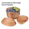 25 Pack Oval Poly Wicker Basket, 9 x 6 x 2.6 Inch Poly Wicker Bread Baskets, Medium Size Gift Baskets for Kitchen, Christmas Gifts, Centerpiece Display, Storing Bread, Fruits, Vegetables, by GNIEMCKIN view 3