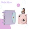 Photocard Binder 3 Inch Kpop Binder, Detachable Kpop Photocard Holder Book, Button Design Mini Photo Album, 20 Pockets Fits 40 Photocards (Purple) view 3