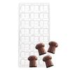 24 Cavities Mushroom Agaric Shape Clear Polycarboante Plastic Chocolate Mould for Kitchen DIY Candy Making Gadgets and Tools view 1