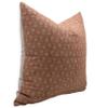 Fabritual Thick Linen Throw Pillow Cover, Outdoor Pillow with Handloom Print, Sustainable Handmade Cushion Cover for Sofa and Couch, Floral Print with Boho Design, Tulsi buti (Orange, 26" X 26") view 2