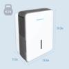 Keystone 50-Pint Portable Dehumidifier for Basement, Garage, Living Room, and Extra Large Rooms up to 4,500 Sq.Ft., 115V, Quiet Dehumidifier for Home and Moisture Absorber with Auto-Shutoff and Timer view 4