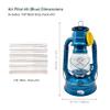 Light of Mine - Dietz #08 Air Pilot Blue Oil Lantern with 7/8" Replacement Wick Strips (Blue) view 2