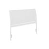 AFI, Portland Queen Sleigh Solid Wood Panel Headboard, White view 1