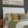 AFI, Portland Queen Sleigh Solid Wood Panel Headboard, White view 2