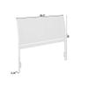 AFI, Portland Queen Sleigh Solid Wood Panel Headboard, White view 3