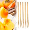 5Pcs Stainless Steel Fruit Forks,Escargot Forks 2 Prong Tasting Appetizer Forks Portable Cocktail Salad Fruit Forks for Party Travel Wedding Party view 3