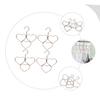 CAXUSD 4pcs Heart Shape Scarves Hangers for Closet Multi-Functional Decorative Hanger for Ties Belts and Scarves Non- Organizer for Accessories view 3