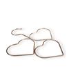 CAXUSD 4pcs Heart Shape Scarves Hangers for Closet Multi-Functional Decorative Hanger for Ties Belts and Scarves Non- Organizer for Accessories view 4