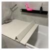 ZGSYH Foldable Bathtub Cover,PVC Foldable Shutter Bath Lid,0.6cm Anti-dust Waterproof Folding Dust Board for Home Bathroom Spa Experience (Size : 116cm*80cm*0.6cm) view 1
