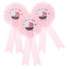 CAXUSD 10pcs Gender Reveal Badges Chic Tinplate Decorations for Shower Party Ornaments Pin and Ribbon Design Unforgettable Moments for Guests view 1