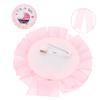 CAXUSD 10pcs Gender Reveal Badges Chic Tinplate Decorations for Shower Party Ornaments Pin and Ribbon Design Unforgettable Moments for Guests view 2
