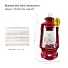 Light of Mine - Dietz #80 Blizzard Oil Lantern with 7/8" Replacement Wick Strips (Red) view 2