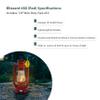 Light of Mine - Dietz #80 Blizzard Oil Lantern with 7/8" Replacement Wick Strips (Red) view 3