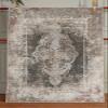 LaModaHome Area Rug Non-Slip - Grey Aged Classic Soft Machine Washable Bedroom Rugs Indoor Outdoor Bathroom Mat Kids Child Stain Resistant Living Room Kitchen Carpet 4.7 x 7.3 ft view 2