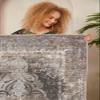 LaModaHome Area Rug Non-Slip - Grey Aged Classic Soft Machine Washable Bedroom Rugs Indoor Outdoor Bathroom Mat Kids Child Stain Resistant Living Room Kitchen Carpet 4.7 x 7.3 ft view 3