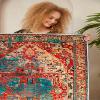 LaModaHome Area Rug Non-Slip - Colourful Obedness Classic Soft Machine Washable Bedroom Rugs Indoor Outdoor Bathroom Mat Kids Child Stain Resistant Living Room Kitchen Carpet 5.9 x 9.3 ft view 4