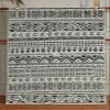 LaModaHome Area Rug Non-Slip - White Geometric Soft Machine Washable Bedroom Rugs Indoor Outdoor Bathroom Mat Kids Child Stain Resistant Living Room Kitchen Carpet 2.7 x 5 ft view 2