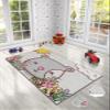 LaModaHome Area Rug Non-Slip - Grey Cat Soft Machine Washable Bedroom Rugs Indoor Outdoor Bathroom Mat Kids Child Stain Resistant Living Room Kitchen Carpet 2.7 x 4 ft view 2