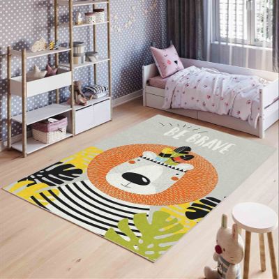 LaModaHome Area Rug Non-Slip - Colourful Cat Soft Machine Washable Bedroom Rugs Indoor Outdoor Bathroom Mat Kids Child Stain Resistant Living Room Kitchen Carpet 2.7 x 5 ft