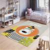 LaModaHome Area Rug Non-Slip - Colourful Cat Soft Machine Washable Bedroom Rugs Indoor Outdoor Bathroom Mat Kids Child Stain Resistant Living Room Kitchen Carpet 2.7 x 5 ft view 1