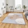LaModaHome Area Rug Non-Slip - White Vector Soft Machine Washable Bedroom Rugs Indoor Outdoor Bathroom Mat Kids Child Stain Resistant Living Room Kitchen Carpet 2 x 3.3 ft view 1