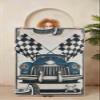 LaModaHome Area Rug Non-Slip - White Car Soft Machine Washable Bedroom Rugs Indoor Outdoor Bathroom Mat Kids Child Stain Resistant Living Room Kitchen Carpet 4 x 5.9 ft view 2