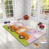 LaModaHome Area Rug Non-Slip - Pink School Service Animal Soft Machine Washable Bedroom Rugs Indoor Outdoor Bathroom Mat Kids Child Stain Resistant Living Room Kitchen Carpet 3.3 x 9.9 ft view 2