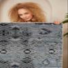 LaModaHome Area Rug Non-Slip - Grey Geometric Soft Machine Washable Bedroom Rugs Indoor Outdoor Bathroom Mat Kids Child Stain Resistant Living Room Kitchen Carpet 4.7 x 7.3 ft (150) view 3