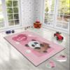 LaModaHome Area Rug Non-Slip - Pink Panda Soft Machine Washable Bedroom Rugs Indoor Outdoor Bathroom Mat Kids Child Stain Resistant Living Room Kitchen Carpet 3.3 x 9.9 ft view 2