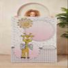 LaModaHome Area Rug Non-Slip - Pink Smiling Sun and Giraffe Soft Machine Washable Bedroom Rugs Indoor Outdoor Bathroom Mat Kids Child Stain Resistant Living Room Kitchen Carpet 3.3 x 9.9 ft view 2