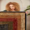 LaModaHome Area Rug Non-Slip - Colourful Line Soft Machine Washable Bedroom Rugs Indoor Outdoor Bathroom Mat Kids Child Stain Resistant Living Room Kitchen Carpet 3.3 x 9.9 ft view 3