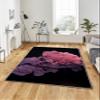 LaModaHome Area Rug Non-Slip - Yellow Smoke Soft Machine Washable Bedroom Rugs Indoor Outdoor Bathroom Mat Kids Child Stain Resistant Living Room Kitchen Carpet 2.7 x 4 ft view 1