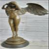 Hand Made Genuine Solid Bronze Nude Female Angel Woman Bronze Sculpture Artwork Statue Dcor by Bronze Classy view 1