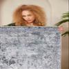 LaModaHome Area Rug Non-Slip - Grey Vintage Soft Machine Washable Bedroom Rugs Indoor Outdoor Bathroom Mat Kids Child Stain Resistant Living Room Kitchen Carpet 4.7 x 7.3 ft (218) view 3