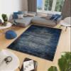 LaModaHome Area Rug Non-Slip - Blue Vintage Soft Machine Washable Bedroom Rugs Indoor Outdoor Bathroom Mat Kids Child Stain Resistant Living Room Kitchen Carpet 2.7 x 6.6 ft (231) view 1