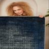 LaModaHome Area Rug Non-Slip - Blue Vintage Soft Machine Washable Bedroom Rugs Indoor Outdoor Bathroom Mat Kids Child Stain Resistant Living Room Kitchen Carpet 2.7 x 6.6 ft (231) view 3
