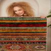 LaModaHome Area Rug Non-Slip - Colourful Striped and Ethnic Soft Machine Washable Bedroom Rugs Indoor Outdoor Bathroom Mat Kids Child Stain Resistant Living Room Kitchen Carpet 2.7 x 6.6 ft view 3