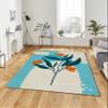 LaModaHome Area Rug Non-Slip - Pink Flower Soft Machine Washable Bedroom Rugs Indoor Outdoor Bathroom Mat Kids Child Stain Resistant Living Room Kitchen Carpet 3.3 x 6.6 ft view 1
