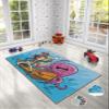 LaModaHome Area Rug Non-Slip - Blue Pirate and Octopus Soft Machine Washable Bedroom Rugs Indoor Outdoor Bathroom Mat Kids Child Stain Resistant Living Room Kitchen Carpet 2.7 x 4 ft view 2