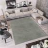 LaModaHome Area Rug Non-Slip - Light Grey Light Gray Thin, Washable Soft Machine Washable Bedroom Rugs Indoor Outdoor Bathroom Mat Kids Child Stain Resistant Living Room Kitchen Carpet 3.3 x 9.9 ft view 1