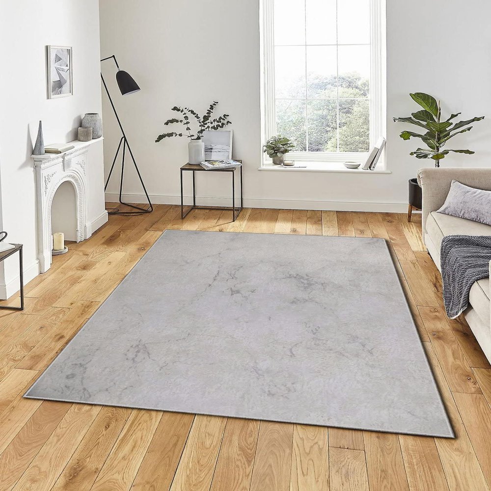 LaModaHome Area Rug Non-Slip - Blue Vintage Soft Machine Washable Bedroom Rugs Indoor Outdoor Bathroom Mat Kids Child Stain Resistant Living Room Kitchen Carpet 3.3 x 9.9 ft (15)
